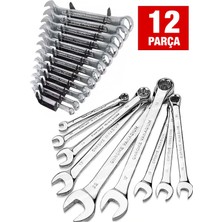 Proxtech 58 Parça 46 Mini Lokma Takımı Otomatik Cırcırlı 1/4" 12 Parça Kombine Açık Ağız-Yıldız Anahtar Takım