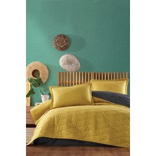 Clasy Çift Kişilik Yatak Örtüsü Lorna V3 Sarı 8696474231107