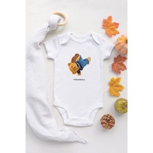 Tuğba Baby Sevimli Ayı Break Dance Hip Hop Bebek Body Beyaz Bebek Badi Zıbın