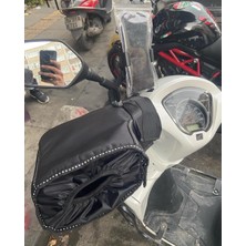 ASSGARDI Honda Dio Scooter Universal Motosiklet Premium Elcik Rüzgarlık Içi Yünlü Su Geçirmez Reflektörlü