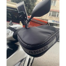 ASSGARDI Honda Dio Scooter Universal Motosiklet Premium Elcik Rüzgarlık Içi Yünlü Su Geçirmez Reflektörlü