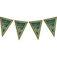 Hayaller Dükkanı Ya Şehri Ramazan Flama Bayrak Set Ramazan Süsleme Ev Dekorason
