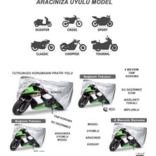 Sergül Yamaha X-Max 250 Iron Max Abs Motor Brandası Arka Çanta Uyumlu (Bağlant,kilit Uyumlu) Gri
