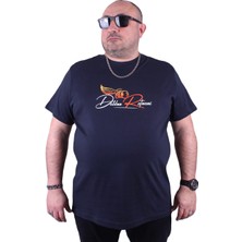 Moc Grande Mocgrande Büyük Beden Erkek Sıfır Yaka Tişört