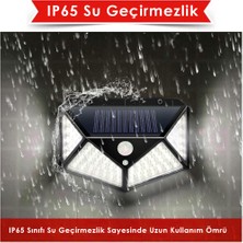 Technojet 2 Adet 100 Ledli Solar Beyaz Işık Güneş Enerjili Bahçe Lambası Hareket Sensörlü