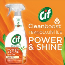 Cif Power Shine Cleanboost Sprey Temizleyici Mutfak İçin Temizleyici ve Yağ Çözücü 750 ML
