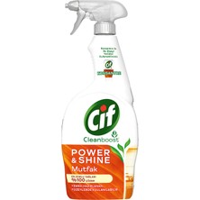 Cif Power Shine Cleanboost Sprey Temizleyici Mutfak İçin Temizleyici ve Yağ Çözücü 750 ML