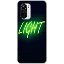 MRC İletişim Xiaomi Redmi K40 Kılıf Hd Desen Baskılı Arka Kapak - Neon Inscription