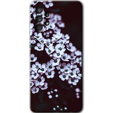 MRC İletişim Samsung Galaxy A13 Kılıf Hd Desen Baskılı Arka Kapak - Beyaz Çiçek