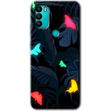 MRC İletişim General Mobile Gm 21 Plus Kılıf Hd Desen Baskılı Arka Kapak - Lighter Butterfly
