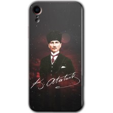 MRC İletişim Apple iPhone Xr Kılıf Hd Desen Baskılı Arka Kapak - Kemal Atatürk