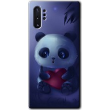 MRC İletişim Samsung Galaxy Note 10 Plus Kılıf Hd Desen Baskılı Arka Kapak - Bebek Panda
