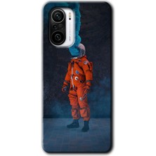 MRC İletişim Xiaomi Redmi MI11I Kılıf Hd Desen Baskılı Arka Kapak - Smoke Astronot