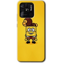 MRC İletişim Xiaomi Redmi 10C Kılıf Hd Desen Baskılı Arka Kapak - Sünger Bob