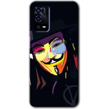 MRC İletişim Oppo A55 Kılıf Hd Desen Baskılı Arka Kapak - Vendetta