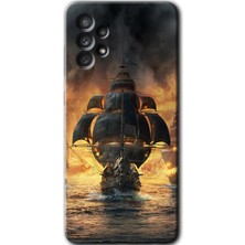 MRC İletişim Samsung Galaxy A53 Kılıf Hd Desen Baskılı Arka Kapak - Siyah Inci