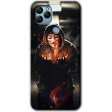 MRC İletişim General Mobile Gm 22 Plus Kılıf Hd Desen Baskılı Arka Kapak - V For Fire