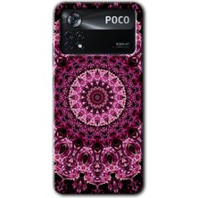 MRC İletişim Poco X4 Pro Kılıf Hd Desen Baskılı Arka Kapak - Mandala Patterns Kaleidoscope