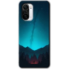 MRC İletişim Xiaomi Redmi MI11I Kılıf Hd Desen Baskılı Arka Kapak - Night Fores Mount