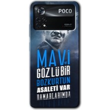 MRC İletişim Poco X4 Pro Kılıf Hd Desen Baskılı Arka Kapak - Bozkurt Atatürk