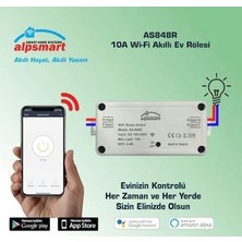 Alpsmart AS848R Akıllı Wifi Ev Rölesi Tuya App Uyumlu 10A (Akıllı Şalter)