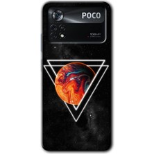 MRC İletişim Poco X4 Pro Kılıf Hd Desen Baskılı Arka Kapak - Kızıl Gezegen