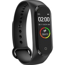 Epilons M4 Akıllı Saat Bileklik Kalp Hızı Kan Basıncı Nabız Pedometre Smart Watchh