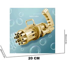 Kuzey Yeni Dizayn Çoklu Köpük Atan Köpük Tabancası Bubbles Gun Baloncuk Tabancası Pilli Köpük Makinası Gold Gun
