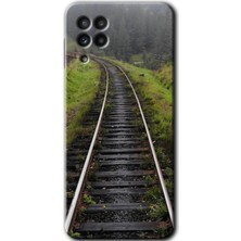 MRC İletişim Samsung Galaxy M32 Kılıf Hd Desen Baskılı Arka Kapak - Tren Yolu