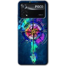 MRC İletişim Poco X4 Pro Kılıf Hd Desen Baskılı Arka Kapak - Gizemli Pusula