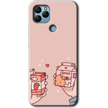 MRC İletişim General Mobile Gm 22 Kılıf Hd Desen Baskılı Arka Kapak - Meyveli Süt