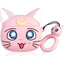 Microsonic AirPods 1. Nesil / 2. Nesil Kılıf Cartoon Figürlü Silikon Crtn-Fgr-Slr-Mn-Dna