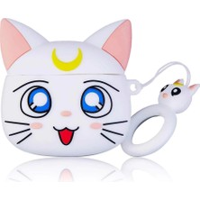 Microsonic AirPods 1. Nesil / 2. Nesil Kılıf Cartoon Figürlü Silikon Crtn-Fgr-Slr-Mn-Artms