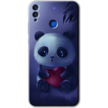 MRC İletişim Honor 8x Kılıf Hd Desen Baskılı Arka Kapak - Bebek Panda