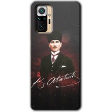 MRC İletişim Xiaomi Redmi Note 10 Pro Kılıf Hd Desen Baskılı Arka Kapak - Kemal Atatürk