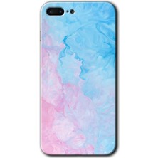 MRC İletişim Apple iPhone 7 Plus Kılıf Hd Desen Baskılı Arka Kapak - Blue Art