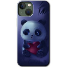 MRC İletişim Apple iPhone 13 Kılıf Hd Desen Baskılı Arka Kapak - Bebek Panda