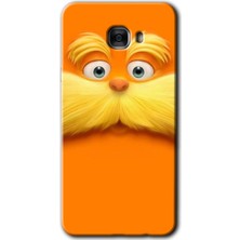 MRC İletişim Samsung Galaxy C7 Pro Kılıf Hd Desen Baskılı Arka Kapak - Garfield