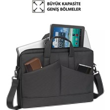 Vegmann Laptop Çantası 17.3" Notebook Bilgisayar Laptop Evrak Çantası - Siyah -Unisex