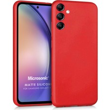 Microsonic Matte Silicone Samsung Galaxy A54 Kılıf Kırmızı