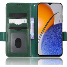 Lr Joyful Huawei Nova Y61 Için 4g Pu Deri Stand Kılıfı Baskılı Üçgen Desen Manyetik Toka Telefon Cüzdan El Kayışı ile (Yurt Dışından)