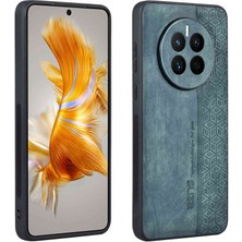 Lr Joyful Huawei Mate Için Azns 50 4g Anti-Solma Baskılı Pu Desen Kaplamalı Tpu Kılıf Kayma Önleyici Cep Telefonu Kasası (Yurt Dışından)