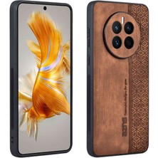 Lr Joyful Huawei Mate Için Azns 50 4g Anti-Solma Baskılı Pu Desen Kaplamalı Tpu Kılıf Kayma Önleyici Cep Telefonu Kasası (Yurt Dışından)