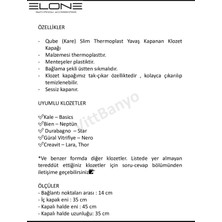 ELONE BANYO - Kare Slim Thermoplast Yavaş Kapanan Klozet Kapağı