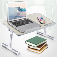 Coofbe Yükseklik Ayarlı El Destekli Laptop Sehpası Notebook Laptop Standı Diz Üstü Çalışma Masası