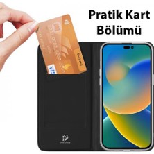 Coofbe Kapaklı Cüzdanlı Kart Bölmeli Standlı Apple iPhone 14 Pro Kılıf Pu Deri Apple iPhone 14 Pro Kapaklı Kılıf