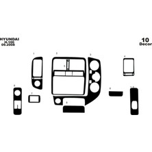 meriç cockpit design Meriç® Hyundai H 100 Ön Torpido Kaplama Maun 10 Parça 2004-›
