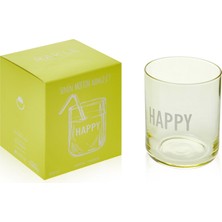 Rakle Motto Happy Bardak - 350 ml - Sarı