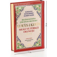 Kur'an-ı Kerim Meali ve Türkçe Okunuşu Üçlü (Orta Boy) Bilgi - Elmalılı Muhammed Hamdi Yazır