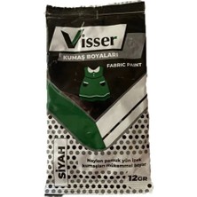 Visser 6 Adet Visser Toz Kumaş Boyası Siyah 12GR Kot Pantolon Gömlek T-Shirt Boyama